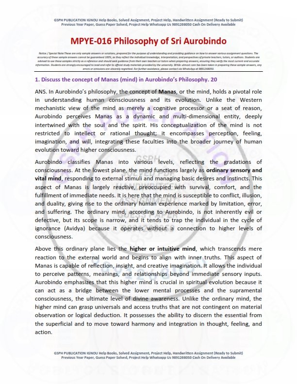 IGNOU MPYE-016 Solved Assignment 2025-26 English Medium - Image 3