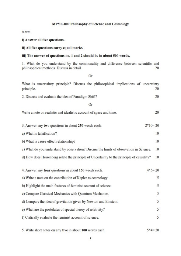 IGNOU MPYE-09 Solved Assignment 2025-26 English Medium