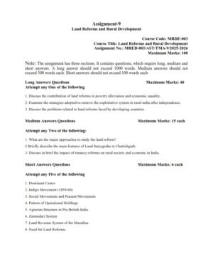 IGNOU MRDE-003 Solved Assignment 2025-26 English Medium