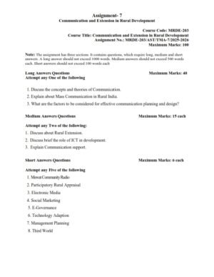 IGNOU MRDE-203 Solved Assignment 2025-26 English Medium