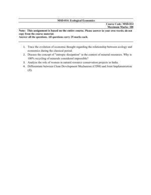 IGNOU MSD-014 Solved Assignment 2026 English Medium