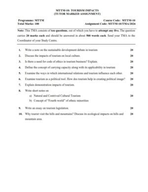 IGNOU MTTM-010 Solved Assignment 2026 English Medium
