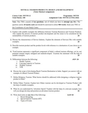 IGNOU MTTM-012 Solved Assignment 2026 English Medium
