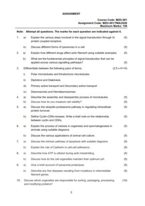 IGNOU MZO-001 Solved Assignment 2026 English Medium
