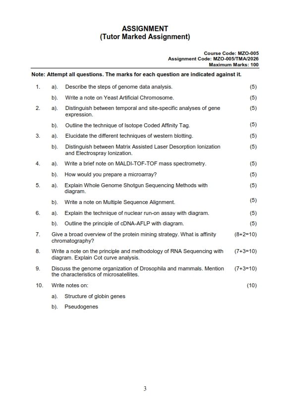IGNOU MZO-005 Solved Assignment 2026 English Medium