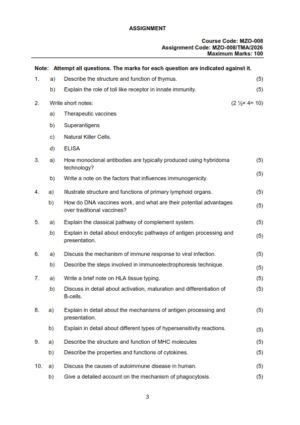 IGNOU MZO-008 Solved Assignment 2026 English Medium
