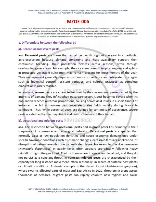 IGNOU MZOE-006 Solved Assignment 2026 English Medium - Image 2