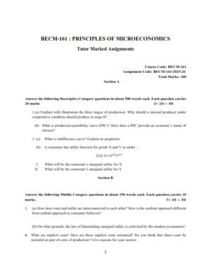 IGNOU BECM-161 Solved Assignment 2025-26 English Medium
