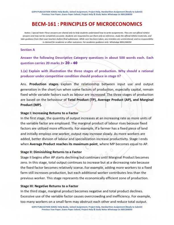 IGNOU BECM-161 Solved Assignment 2025-26 English Medium - Image 3