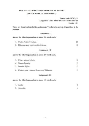 IGNOU BPSC-131 Solved Assignment 2025-26 English Medium