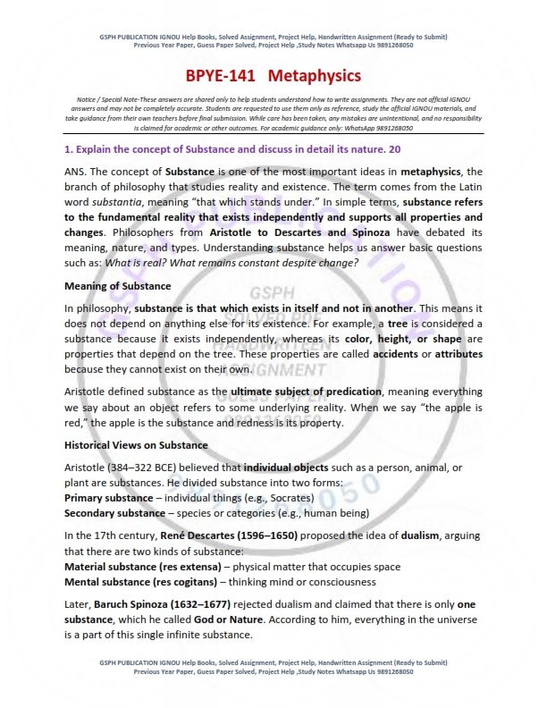 IGNOU BPYE-141 Solved Assignment 2026 English Medium - Image 3