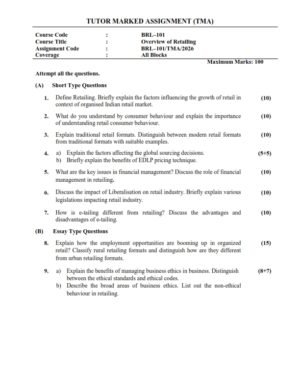 IGNOU BRL-101 Solved Assignment 2026 English Medium