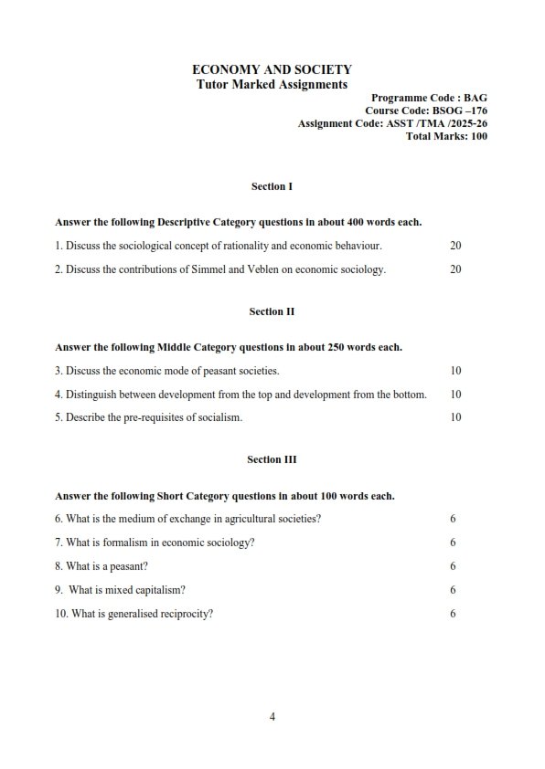 IGNOU BSOG-176 Solved Assignment 2025-26 English Medium