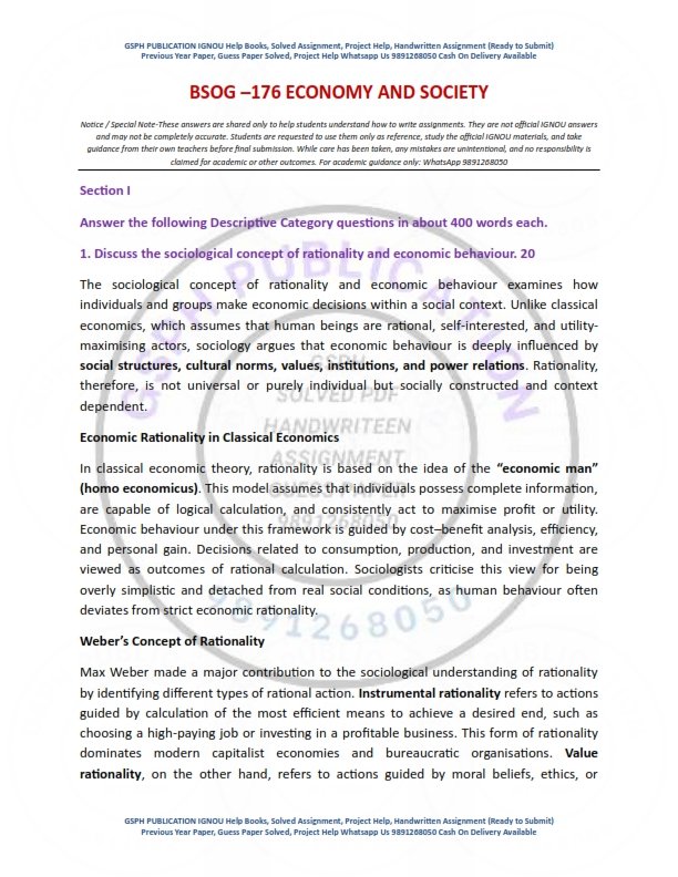 IGNOU BSOG-176 Solved Assignment 2025-26 English Medium - Image 2