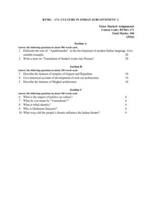 IGNOU BTMG-171 Solved Assignment 2026 English Medium