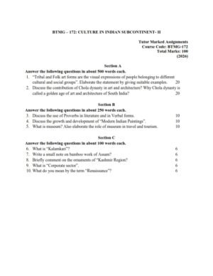 IGNOU BTMG-172 Solved Assignment 2026 English Medium