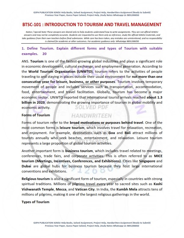 IGNOU BTSC-101 Solved Assignment 2026 English Medium - Image 2