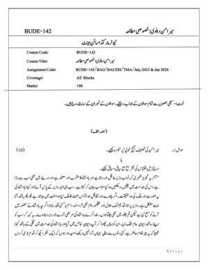 IGNOU BUDE-142 Solved Assignment 2025-26