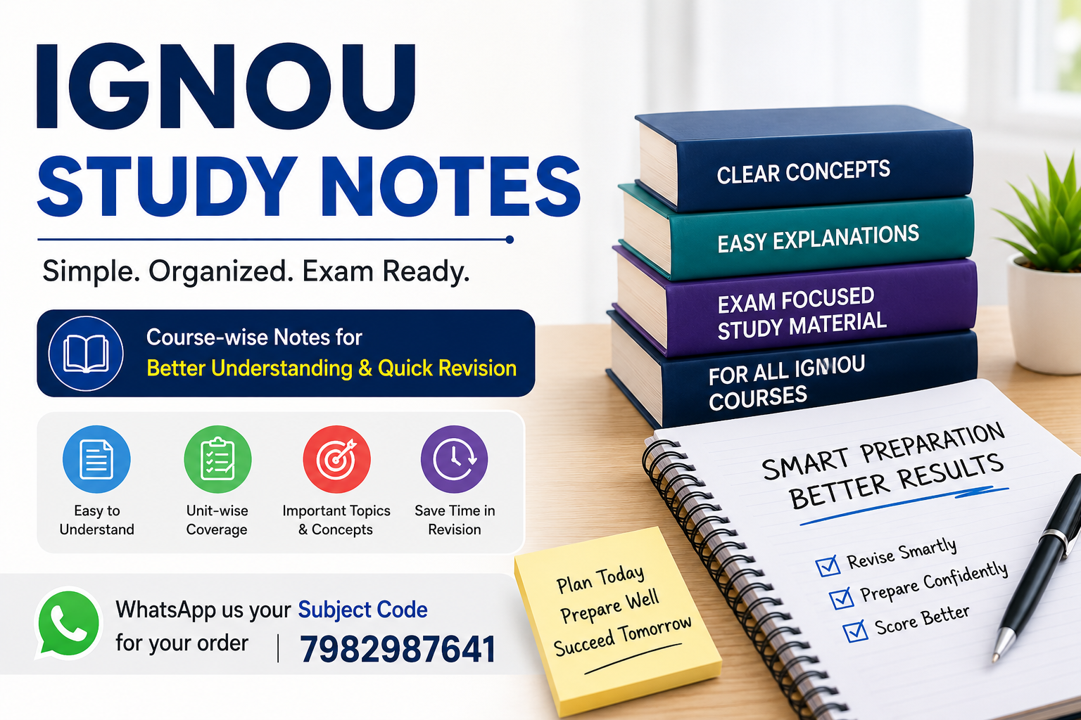 IGNOU Study Notes for course-wise exam preparation