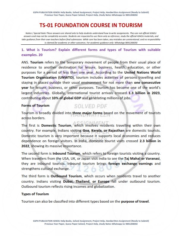 IGNOU TS-01 Solved Assignment 2026 English Medium - Image 2