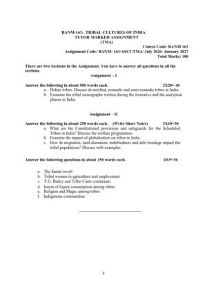 IGNOU BANM-163 Solved Assignment 2026-27 English Medium