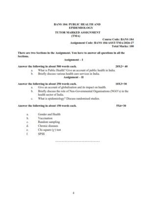 IGNOU BANS-184 Solved Assignment 2026-27 English Medium