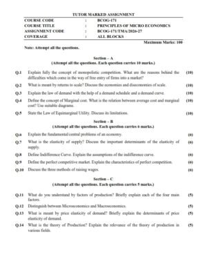 IGNOU BCOG-171 Solved Assignment 2026-27 English Medium