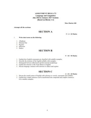 IGNOU BEGG-172 Solved Assignment 2026-27 English Medium