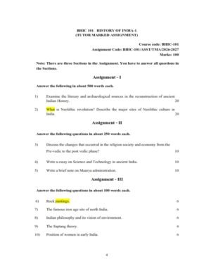 IGNOU BHIC-101 Solved Assignment 2026-27 English Medium