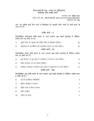 IGNOU BHIC-103 Solved Assignment 2026-27 Hindi Medium