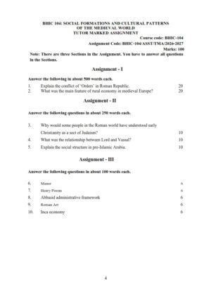 IGNOU BHIC-104 Solved Assignment 2026-27 English Medium