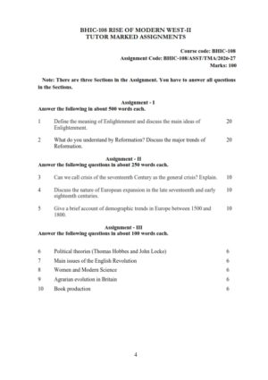 IGNOU BHIC-108 Solved Assignment 2026-27 English Medium
