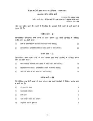 IGNOU BHIC-110 Solved Assignment 2026-27 Hindi Medium