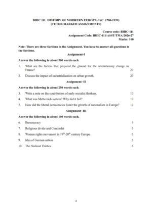 IGNOU BHIC-111 Solved Assignment 2026-27 English Medium