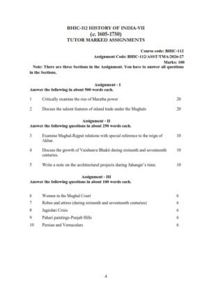 IGNOU BHIC-112 Solved Assignment 2026-27 English Medium