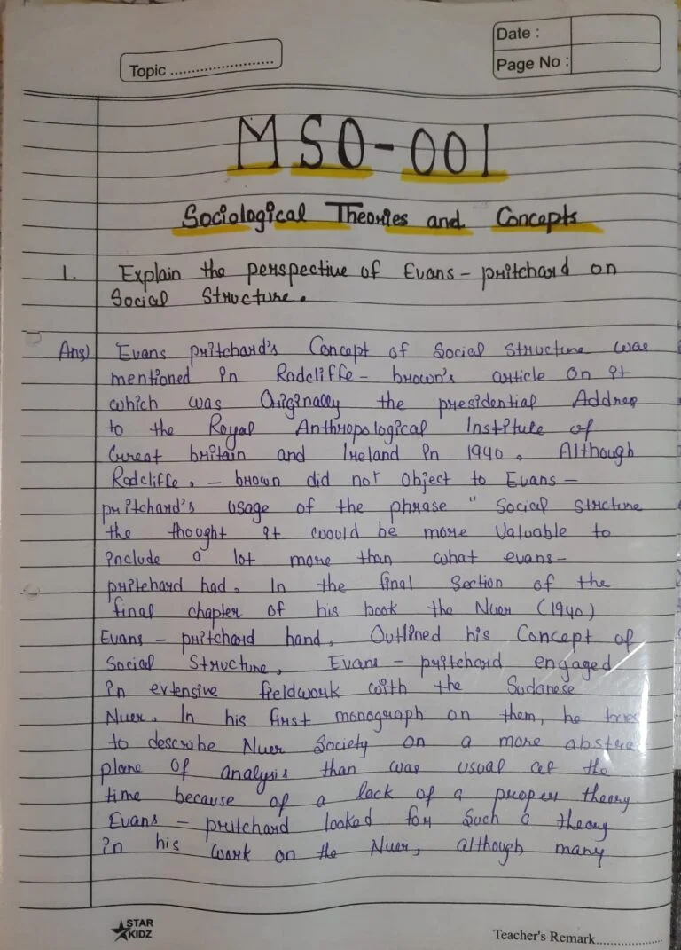 IGNOU Handwritten Assignment Scan and PDF