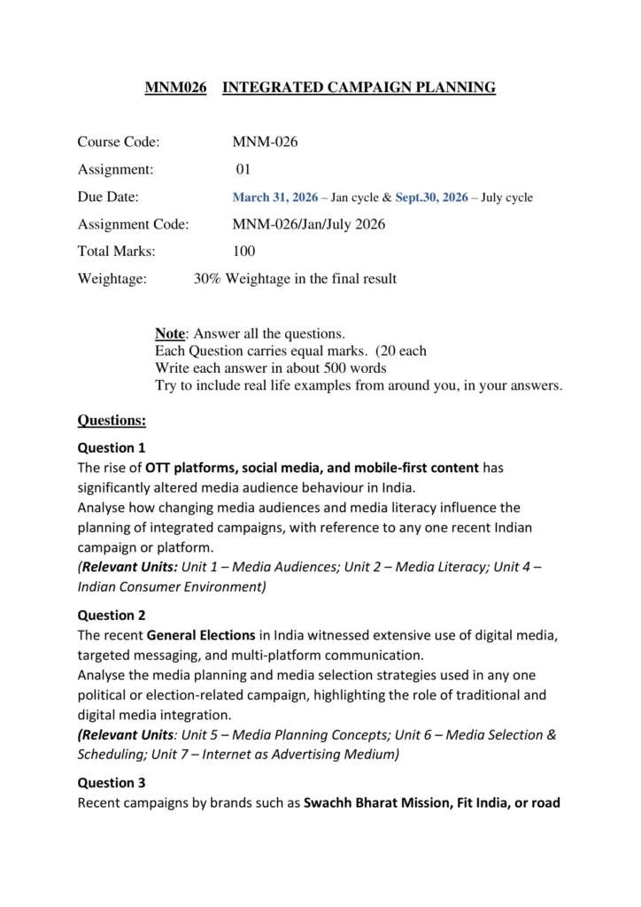 MNM-26 INTEGRATED CAMPAIGN PLANNING verified cover