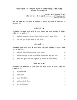 IGNOU BHIC-114 Solved Assignment 2026-27 Hindi Medium