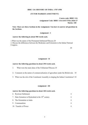 IGNOU BHIC-134 Solved Assignment 2026-27 English Medium