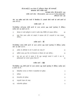 IGNOU BHIE-144 Solved Assignment 2026-27 Hindi Medium
