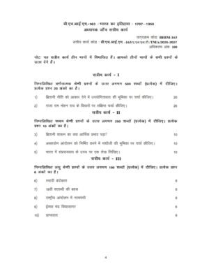 IGNOU BHIM-163 Solved Assignment 2026-27 Hindi Medium