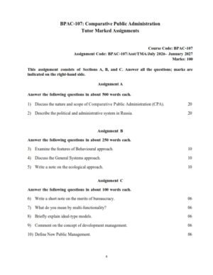 IGNOU BPAC-107 Solved Assignment 2026-27 English Medium