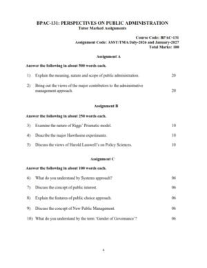 IGNOU BPAC-131 Solved Assignment 2026-27 English Medium