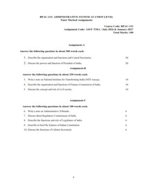 IGNOU BPAC-133 Solved Assignment 2026-27 English Medium