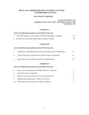 IGNOU BPAC-134 Solved Assignment 2026-27 English Medium