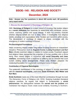 IGNOU BSOE-145 PDF first page